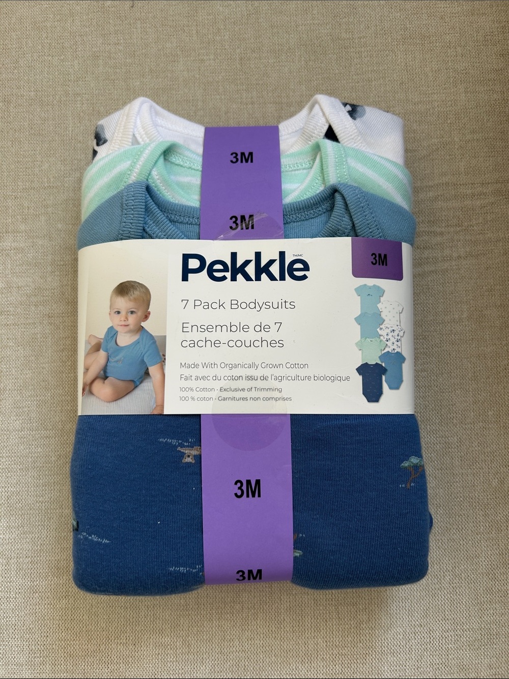 Pekkle infant bodysuits NWT